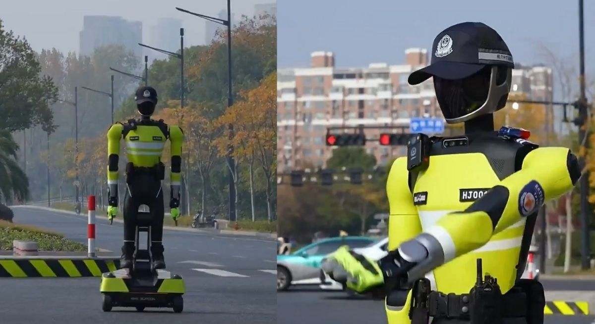 China saca a la calle robots humanoides para que actúen como policía en las ciudades