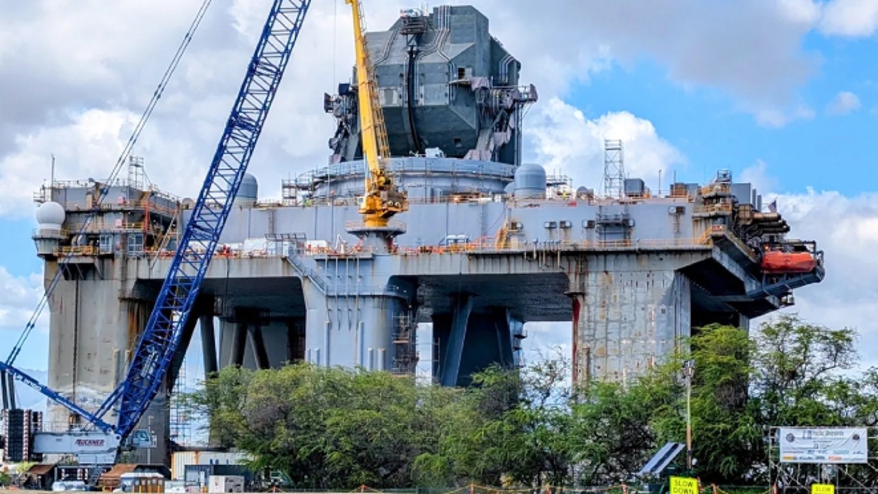 El radar marítimo más grande del mundo muestra por primera vez lo que hay bajo su gigantesca cúpula