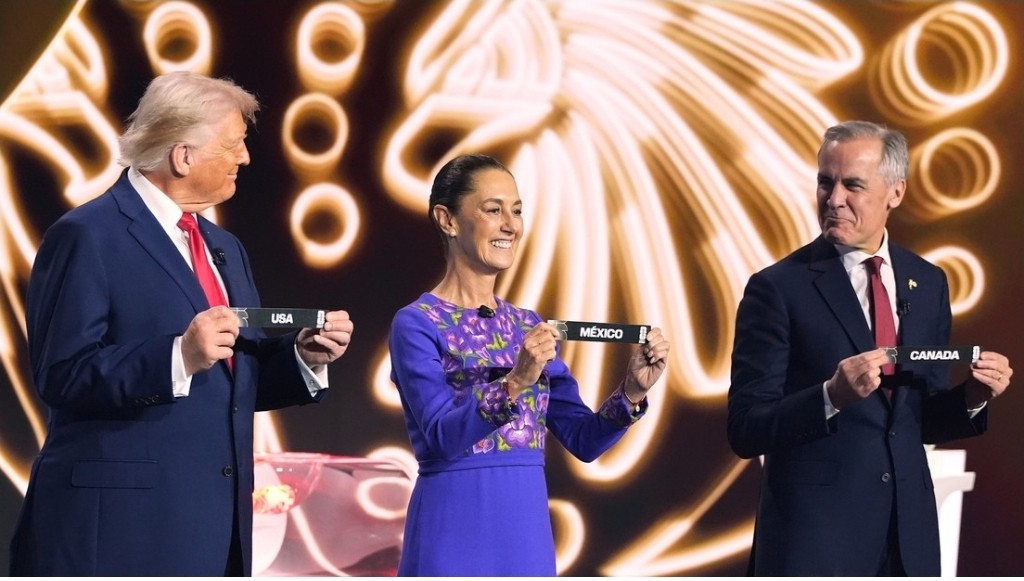 Trump, Sheinbaum y Carney sostienen su primera reunión trilateral tras sorteo del Mundial