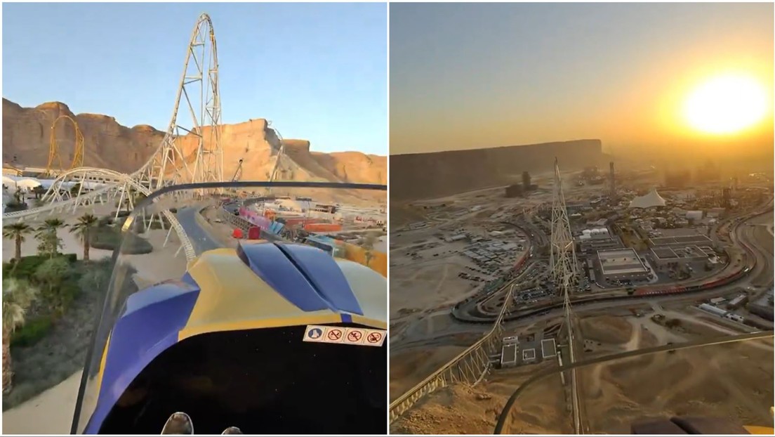 VIDEO: Así es la montaña rusa más alta, rápida y larga del mundo