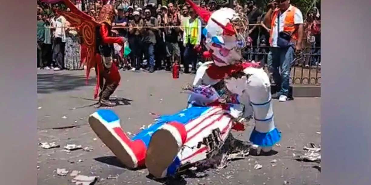 Quema de Judas en México se convierte en protesta