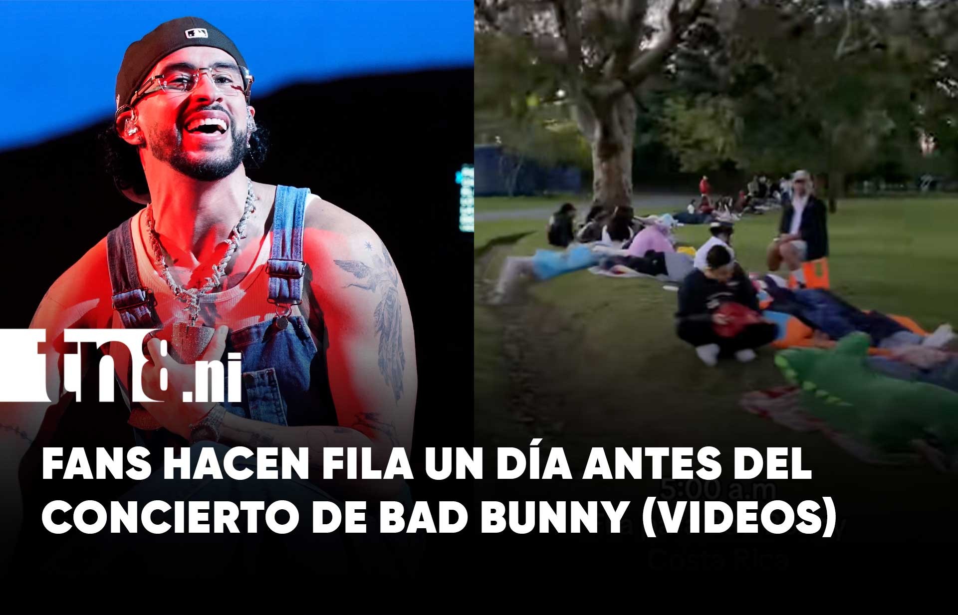 La locura por Bad Bunny: seguidores hacen fila desde un día antes en Costa...