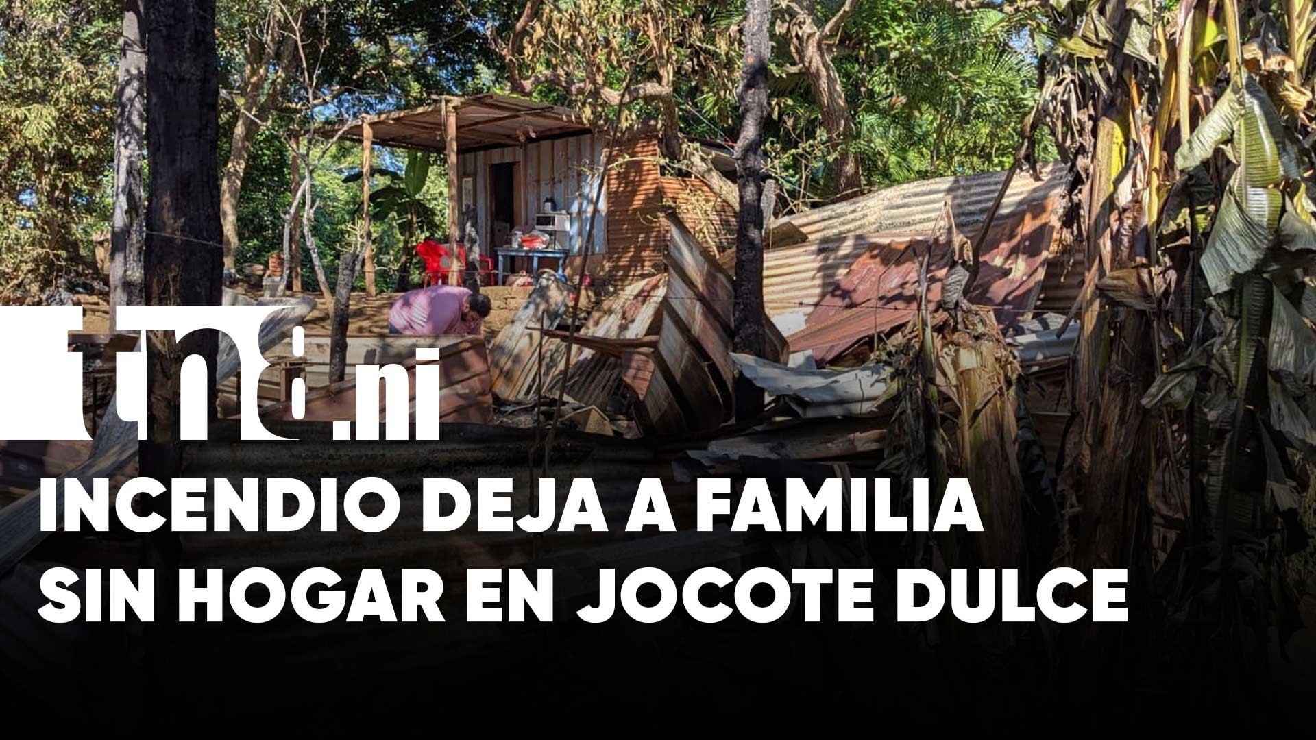 Madre pierde todo tras voraz incendio en Jocote Dulce